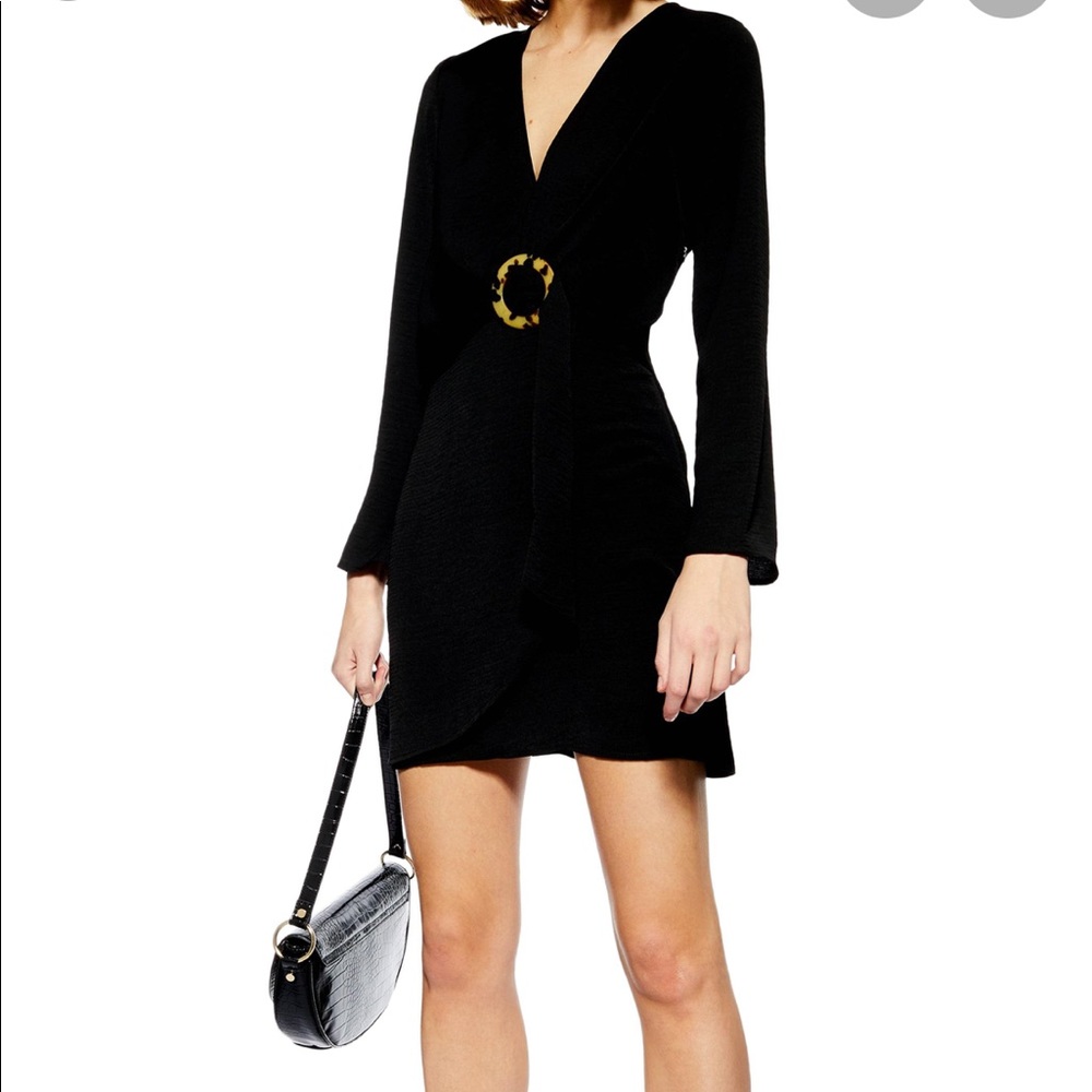Topshop Tortoise Ring Minidress